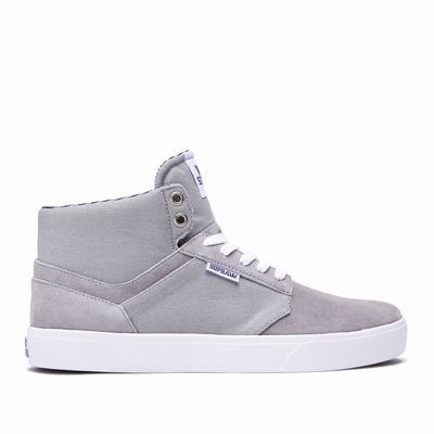 Supra YOREK HIGH - Miesten Matalavartiset Tennarit - Harmaat